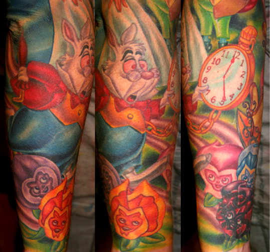 Tattoos - Tim Harris - The White Hare and Singing Flowers